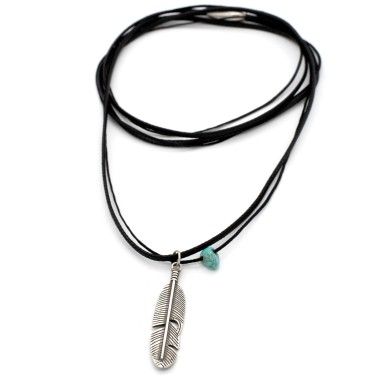 Necklace "The Indian Feather"