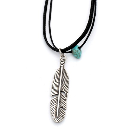 Necklace "The Indian Feather"