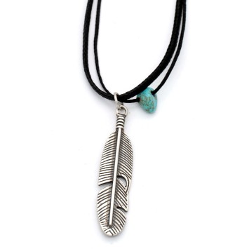 Necklace "The Indian Feather"