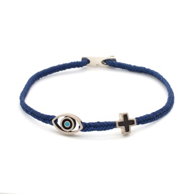 Bracelet "The Evil Eye Cross AM"